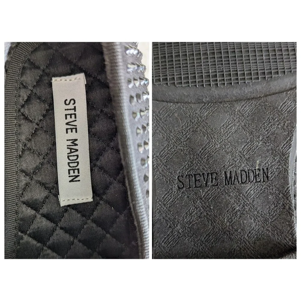 Steve Madden Broyals Swarovski  Embellished Slip-On Loafers  Sz 7